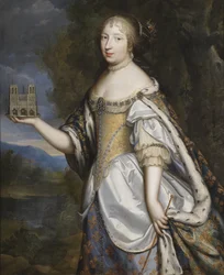 Portrait of Queen Maria Theresa of France, as patron of the Cathedral of Notre-Dame de Paris